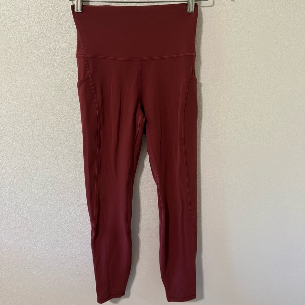 Lululemon Align High-Rise Pant with Pockets 25" Mulled Wine Workout Gym-6 - Picture 2 of 8